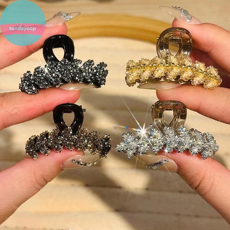 Sund 2 Chiếc Lúa Mì Viền Pha Lê Ánh Sáng Sang Trọng Tính Khí Kim Cương Giả Kẹp Dành Cho Nữ Bé Gái Ngọt Ngào Phụ Kiện Tóc Quà Tặng VN