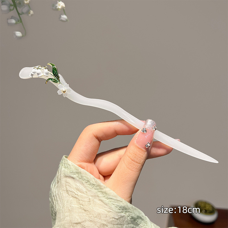 Kẹp tóc nhựa cổ điển, phụ kiện thời trang cho mùa hè