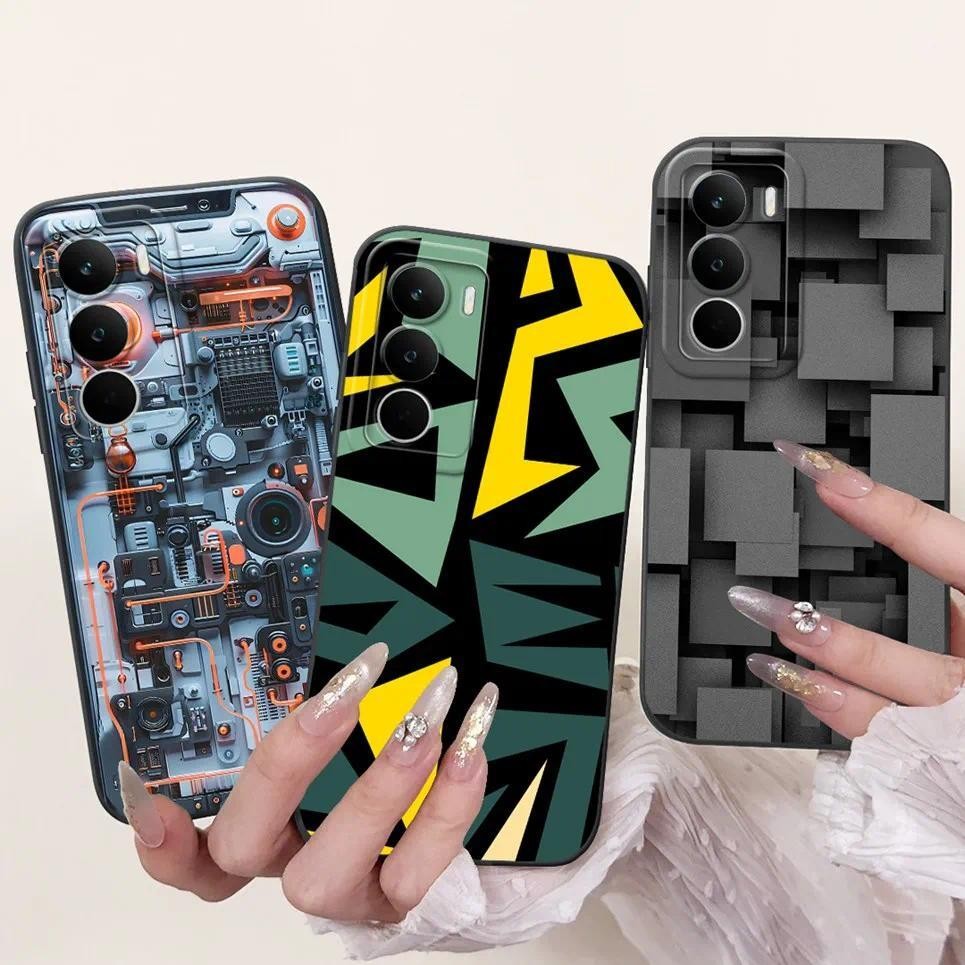 Dành Cho Realme C71 C 71 RMX5303 RealmeC71 4G Ốp lưng Mềm Mờ Silicon Ốp Lưng Hoạt Hình Mèo Phong Cảnh Thẩm Mỹ Họa Tiết Coque