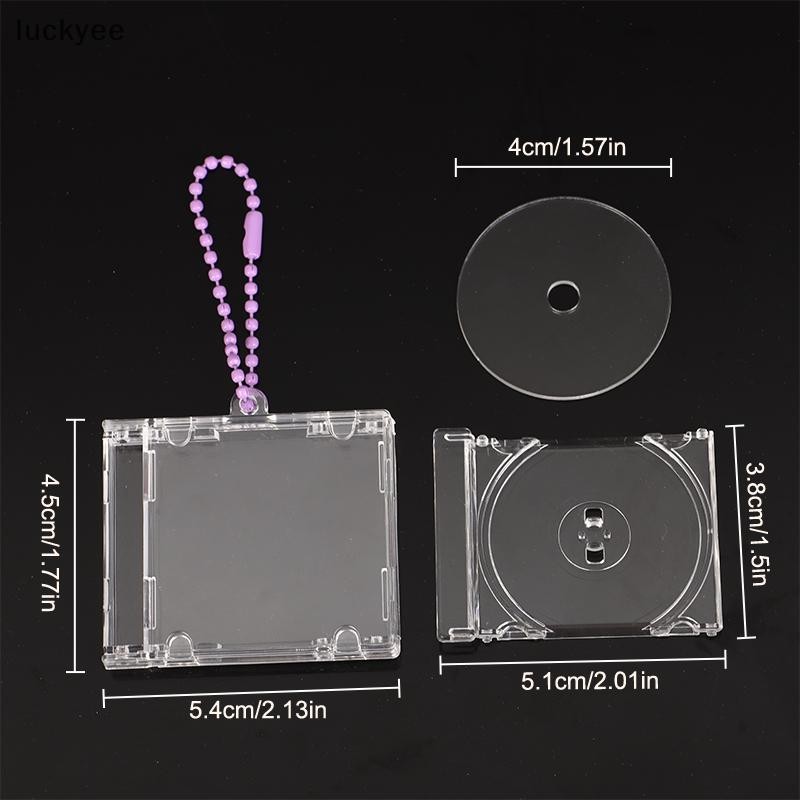 Luckyew Trống Album CD Case Móc Khóa CD Player Móc Khóa Ngoại Vi Kỷ Niệm Album Chìa Khóa Cho DIY Ba Lô Mặt Dây Chuyền TQ