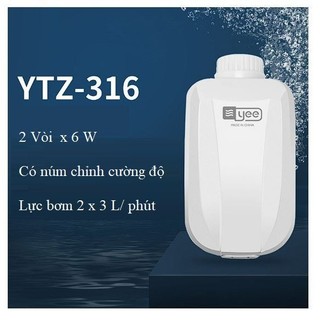 Máy sủi oxi siêu êm YEE cho bể cá - Phù hợp để phòng ngủ, nơi cần yên tĩnh, tặng kèm dây và đầu sủi