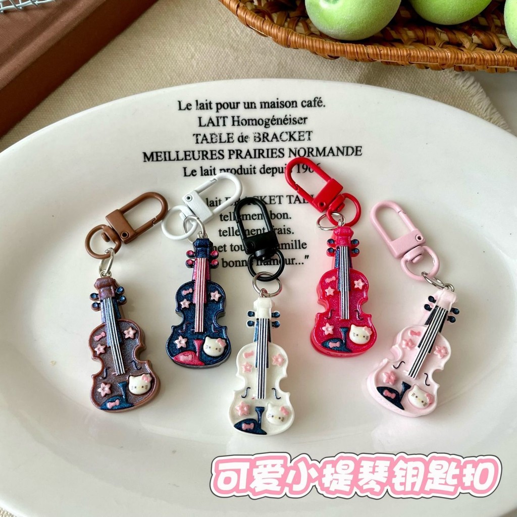 Sản Phẩm Mới Xu Hướng Thời Trang Mèo Violin Móc Khóa Cô Gái Mặt Dây Chuyền Sinh Viên Phụ Kiện Quà Tặng Bạn Gái Phụ Kiện