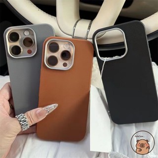 Dành Cho Vivo Y78 Y78 + Y77t Y75 Y73 Y56 Y55 Y55t Y51s Y51a Y50 Y30 Ốp Điện Thoại Đơn Giản Vải Lanchee Họa Tiết Da Kinh Doanh Đen Trắng Nâu Vỏ Mềm Ốp Lưng