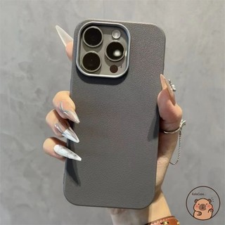 Dành Cho Vivo Y78 Y78 + Y77t Y75 Y73 Y56 Y55 Y55t Y51s Y51a Y50 Y30 Ốp Điện Thoại Đơn Giản Vải Lanchee Họa Tiết Da Kinh Doanh Đen Trắng Nâu Vỏ Mềm Ốp Lưng