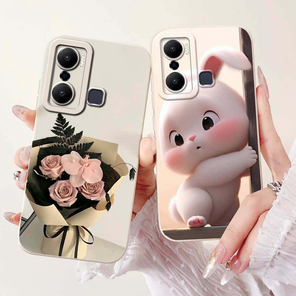 Infinix X6825 Ốp lưng Infinix Hot 20 Play Cover Hoa thời trang sang trọng Kawaii Girl Ốp điện thoại chống sốc hình mèo dễ thương