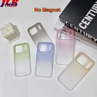 [JLK] Ốp điện thoại từ tính mờ siêu mỏng màu Gradient cho iPhone 17 Air 17 ProMax 16 15 Plus 14 13 12 Pro Max Vỏ cứng chống sốc trong suốt