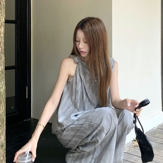 Áo Vest &amp; Quần Co Dãn Eo Cao - Phong Cách Mới Lười, Phù Hợp Mặc Hàng Ngày Mùa Hè