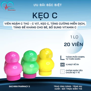 Viên ngậm C Thú - C vịt, Kẹo C, Tăng Cường Miễn Dịch, Tăng Đề Kháng Cho Bé, Bổ Sung Vitamin C