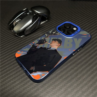 Ốp điện thoại di động mới Peaky Blinders thời trang cho iPhone 11 / 16 thương hiệu iPhone 12 / 13 / 14 15 pro max IMD Vỏ bảo vệ chống rơi và chống sốc bằng bạc đầy màu sắc