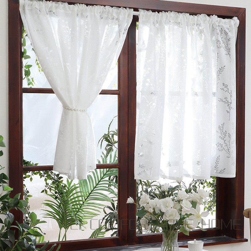 Hoàn Thành Rèm Phân Vùng Cửa Sổ Màn Hình Rèm Pháp Trắng Phòng Khách Ban Công Vịnh Cửa Sổ Rèm Có Thể Tùy Chỉnh