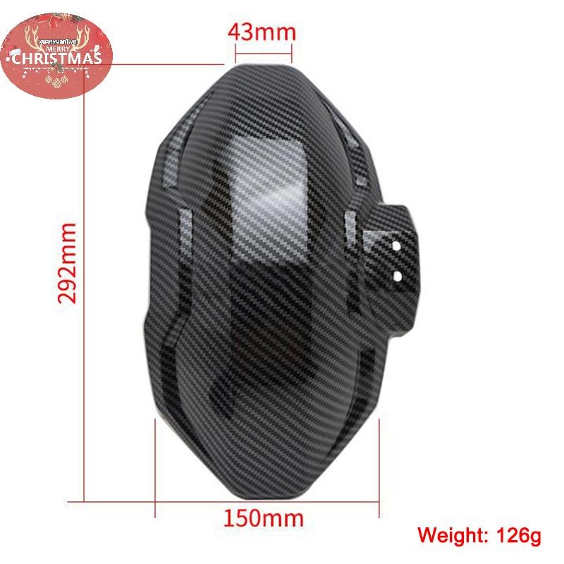 XUAN Xe Máy Chắn Bùn Kết Cấu Sợi Carbon Chắn Bùn Xe Điện Chắn Bùn Đa Năng Sợi Carbon VN