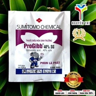 GA3 Tím ProGibb 40% SG (Gói 2.5g) Sumitomo - Hàng Chuẩn Mỹ (OMRI), Kích Thích Ra Hoa,