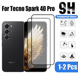 1-2 Chiếc Tecno Spark 40 Pro Kính Cường Lực Bảo Vệ Màn Hình Cho Tecno Spark Go 1 1S 2024 20c 30c 40 30 20 Pro 4G 9D Kính Bảo Vệ Phim