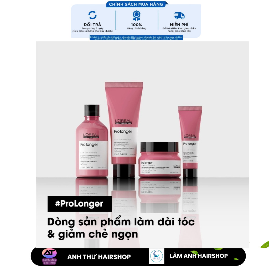 Sp Gội - Xã & Dầu Hấp L'Oréal Serie Expert Pro Longer giúp tóc chắc ...