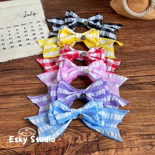 Handmade 3D Nơ Lớn Kẹp Tóc Thú Cưng Nhẹ BB Kẹp Cho Maltese Yorkie Chụp Ảnh Phụ Kiện Tóc