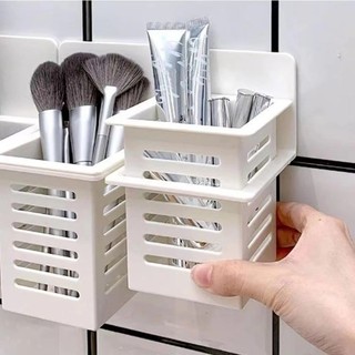 1 / 2 / 3 Giỏ đựng đồ ăn nhà bếp treo tường - Giá đựng đồ tiết kiệm không gian đa chức năng có keo dán​