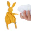 QEARY Chăn Gạc Cotton Cho Bé, Hoạt Hình Tai Thỏ Thoải Mái Khăn Nước Bọt, Búp Bê Dễ Thương Vô Hại Đồ Chơi Cảm Giác Mềm Chăn Ngủ Sơ Sinh Chăm Sóc Sơ Sinh