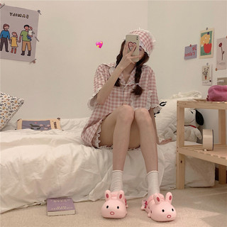 [Phong Cách Mới] Dép Xixitiao Dép Nữ Hoạt Hình Dễ Thương Thỏ Sinh Viên Mặc Bên Ngoài Cô Gái Mùa Hè Trái Tim Đế Dày Baotou