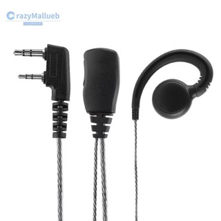 Tai nghe xoay 180° 1,2m 2 chân có mic PTT cho bộ đàm 2 chiều Kenwood/Motorola/Baofeng