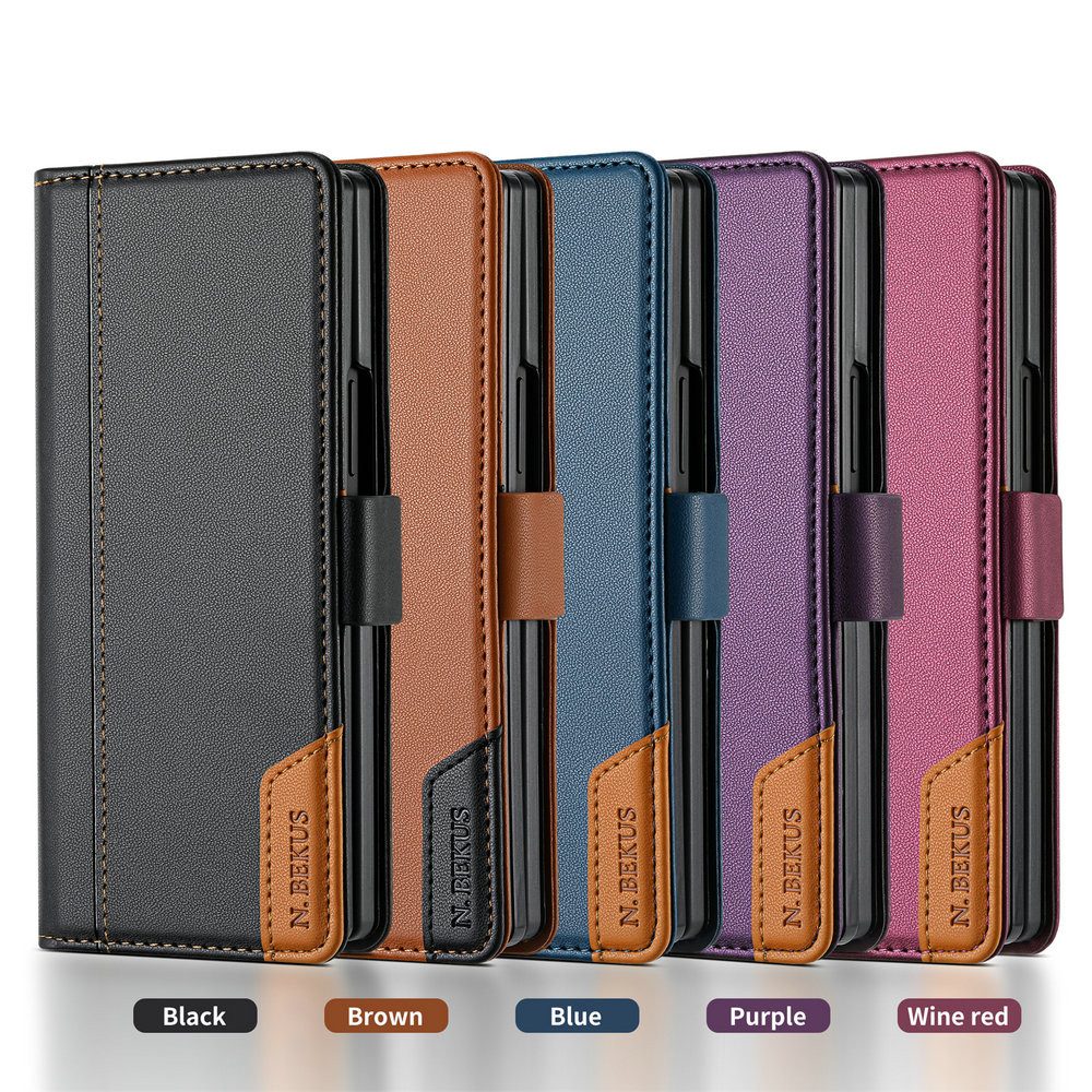 Ví Da Sang Trọng Coque Cho Samsung Galaxy Z Fold 7 5G 2025 Flip Case Từ Sách Armor Samsung Z Fold 3 4 5 6 Fold7 Cover