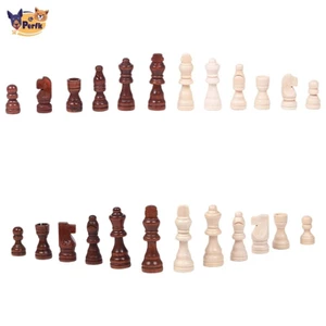32x Miếng Cờ Vua Bằng Gỗ Trò Chơi Cờ Vua Pawns Brain Teaser, Giáo Dục, Hình Tượng Miếng Gỗ Cờ Tướng Cho Câu Lạc Bộ Trường Học Văn Phòng Ký Túc Xá