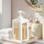 2 Hộp Bóp PP Có Hộp Đựng Đẩy - Chai Vệ Sinh Trong Suốt 500ml & 750ml, Thiết Kế Chống Rò Rỉ Cho Dầu Gội / Bảo Quản Chăm Sóc Da & Du Lịch