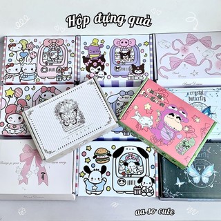 Hộp Đựng Quà Carton Nhỏ Hoạ Tiết Tổng Hợp Đóng Hàng Gói Card Cute Timo GQ62