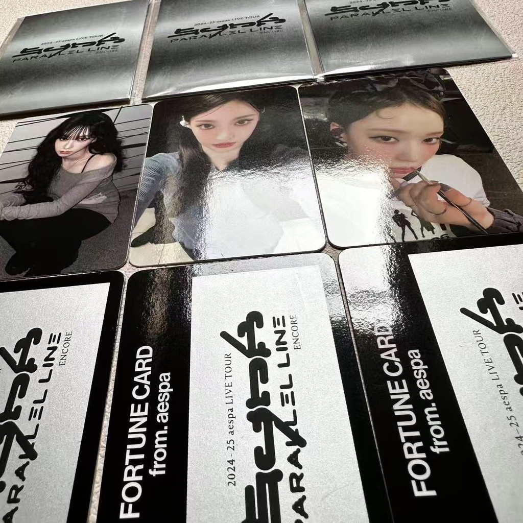 Æspa SYNK: PARALLEL LINE ở Seoul Encore Fortune Scratch Set Thẻ ảnh