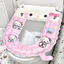 Tấm Lót Bồn Cầu Sanrio Dễ Thương Chất Liệu Silicon Lót Ngồi Toilet Êm Ái Kèm Tinh Dầu Tỏa Hương Thơm