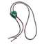 FF Dây da PU ngoài trời Bolo Tie Đóng cửa hợp kim Đá ngọc lam