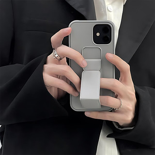Ốp lưng iPhone chống sốc, chống vân tay, kèm giá đỡ gập cho iPhone 13 14 15 16 17 Pro Max 15 16 Plus