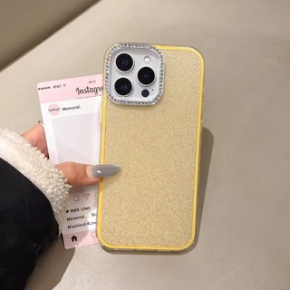 Ốp điện thoại lấp lánh kim cương sang trọng đơn giản Ins Tương thích với Apple iPhone 16 15 14 13 12 11 PRO PROMAX PLUS Phụ kiện Vỏ điện thoại di động Vỏ bảo vệ màn hình chống sốc Vỏ mềm