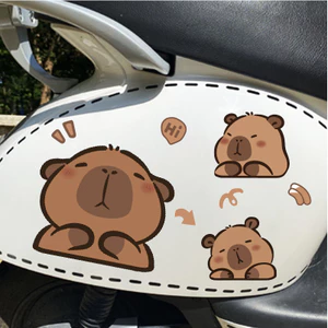 Capybara nhãn dán trang trí chống nước xe máy hoạt hình dễ thương nhãn dán xe hơi sửa đổi vẻ đẹp xe máy nhãn dán xe máy chống thấm nước