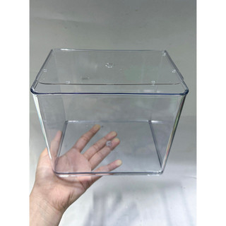 Bể Cá Betta Mica Siêu Trong HIện Đại 17x13x15cm (Có Nắp Nhựa Mica)