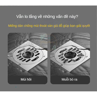 SET 4 Nắp Đậy Cống Thoát Nước Bằng Silicon Chống Mùi Hôi Sáng Tạo Cho Sàn Nhà Tắm (hàng tốt)