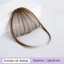 CORALTIDE Mini Fake Bangs, Tổng Hợp Đen Nâu Không Khí Nổ Tóc, Dành Cho Bé Gái Nữ Tóc Nối Dài