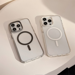 Ốp Điện Thoại Tpu Từ Tính Trong Suốt Cho IPhone 15 15pro Max 13 Mini 14 14pro 14max 12 11 Pro Max IX XR SE2 Plus Bìa Cứng p2