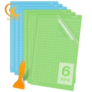 6 Chiếc Thảm Cắt Cho Cricut Joy Xtra 12x8.5in Dính Có Thể Tái Sử Dụng Thủ Công Cắt Thảm Dính Phụ Kiện Thay Thế