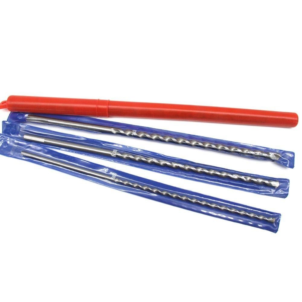 Yuukii 1 Mũi khoan tác động, Mũi khoan cacbua vonfram cực dài, 6 / 8 / 10 / 12mm Thâm nhập tường Mũi khoan xoắn 300 / 350mm cho bê tông Masonry