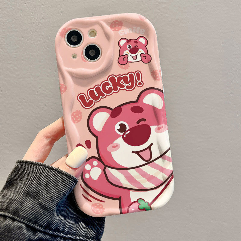 Ốp Điện Thoại Winnie the Pooh Cho Honor 90 Lite X9B X8B X7A X8A X7B X9 X9A X8 4G 5G Pura 70 Pro Ultra P60 ART P50 P40 P30 Pro Magic 6 5 4 Lite Vỏ Mềm Gấu Dâu Lotso