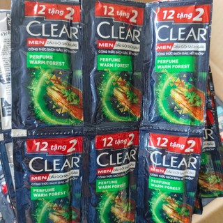 Set 42 gói Dầu Gội Clear Men mát lạnh đánh bay gàu, sạch da đầu cho mái tóc chắc khỏe