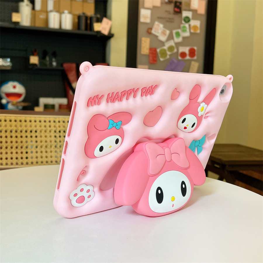 Ốp Lưng Tương Thích Cho Samsung Tab S9 FE 11inch 2023 x510 WiFi x516B S9 X710 11inch S8 X700 S7 T870 Keo Mềm Bàn tcute Dây Hoạt Hình Vỏ Bọc