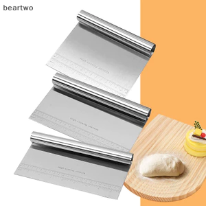 < Beartwo > Máy cắt bột bằng thép không gỉ có vảy, Máy cắt bột, Dụng cụ cạo nướng bánh 15 20 22cm, Tay cầm cuộn Máy cạo mì gạo Đẹp