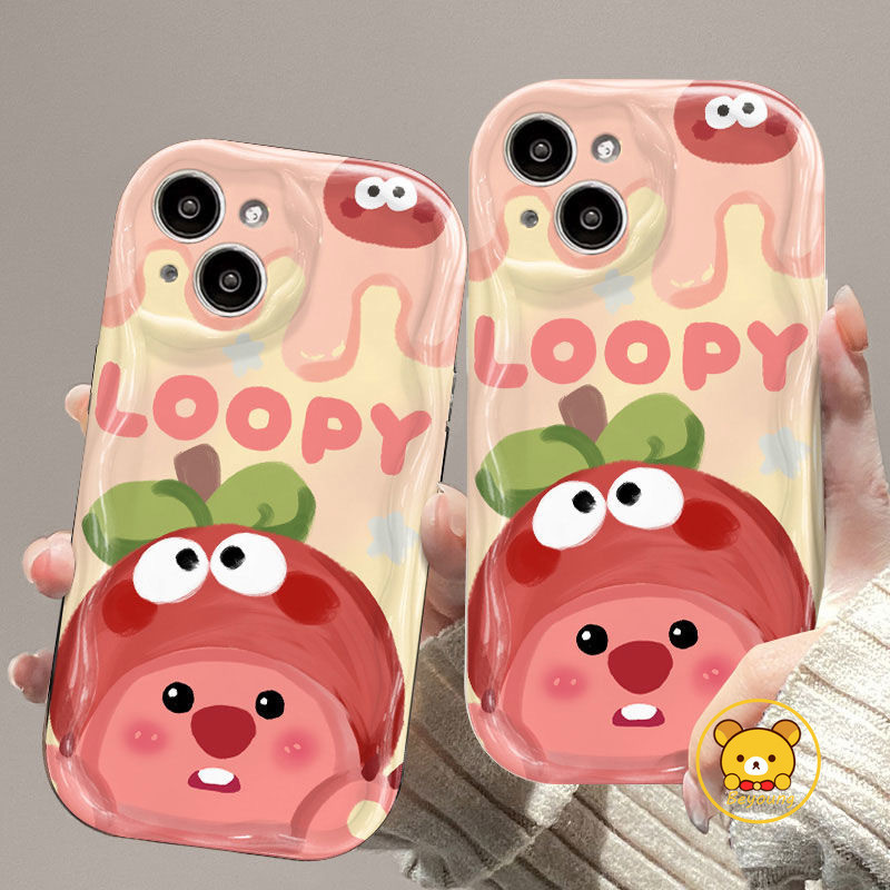 Ốp Điện Thoại Trái Cây Loopy Cho Redmi Note 13 11 Pro 12 12S 11S 4G 13 12 11 Pro Pro + 5G 9 Pro 8 Pro 9s Little Beaver Chuối Xoàiteen Dâu Dễ Thương Ngộ nghĩnh Mềm Chống Rơi Trường Hợp
