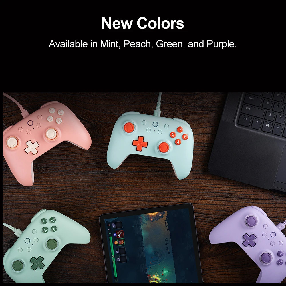 Tay cầm chơi game có dây 8BitDo Ultimate 2C có cần điều khiển hiệu ứng Hall cho Windows và Android Accesssories