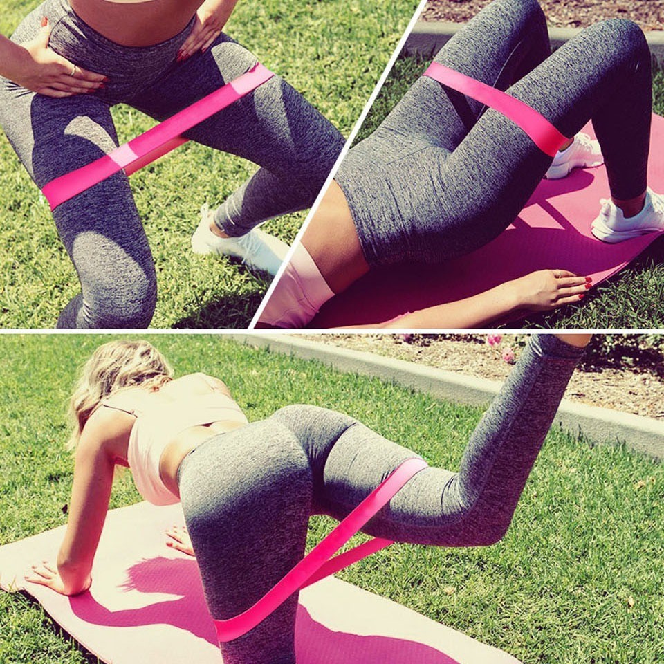 Ảnh Dayselect Dây kháng lực Yoga Huấn luyện Tập thể dục Sức mạnh Vòng kháng lực đàn hồi Bộ Crossfit 4