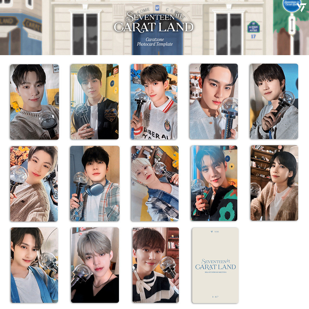 5-13 Chiếc SEVENTEEN Lomo Cards 2024 Caratland NGƯỜI NÀY 17 Ở ngay đây Photocards J & W Photo S.Coups JEONGHAN HOSHI WONWOO WOZI DK MINGYU The8 Dino SEUNGKWAN Bưu Thiếp Nhanh YM