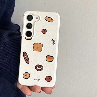 Vỏ cặp đôi màu trắng chống sốc đáng yêu cho Samsung s22 s22plus ultra Girly S23 S23Plus s23fe s24 s24plus s24ultra Ốp điện thoại