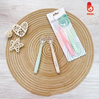 Thìa ăn dặm Jubon chất liệu silicon an toàn cho bé