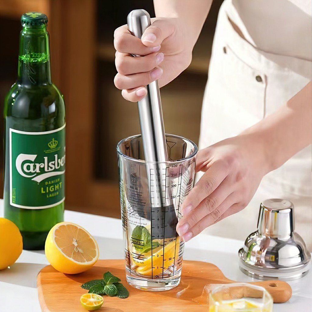 Bình lắc Shaker pha chế nhựa chia vạch đen đã bao gồm nắp bình lắc 350ml- 500ml - 700ml - 1000ml FE123